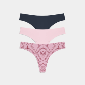 Light Leakproof No-Show Thong 3-Pack