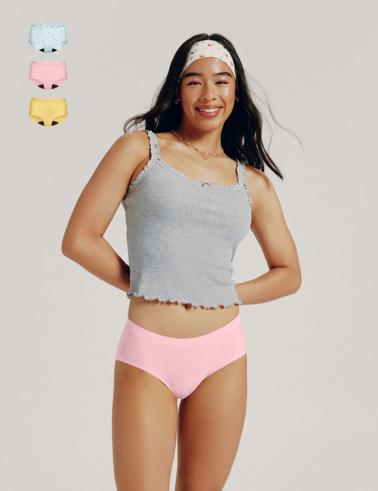 Teen Light Leakproof No-Show Boyshort 3-Pack - Image 26