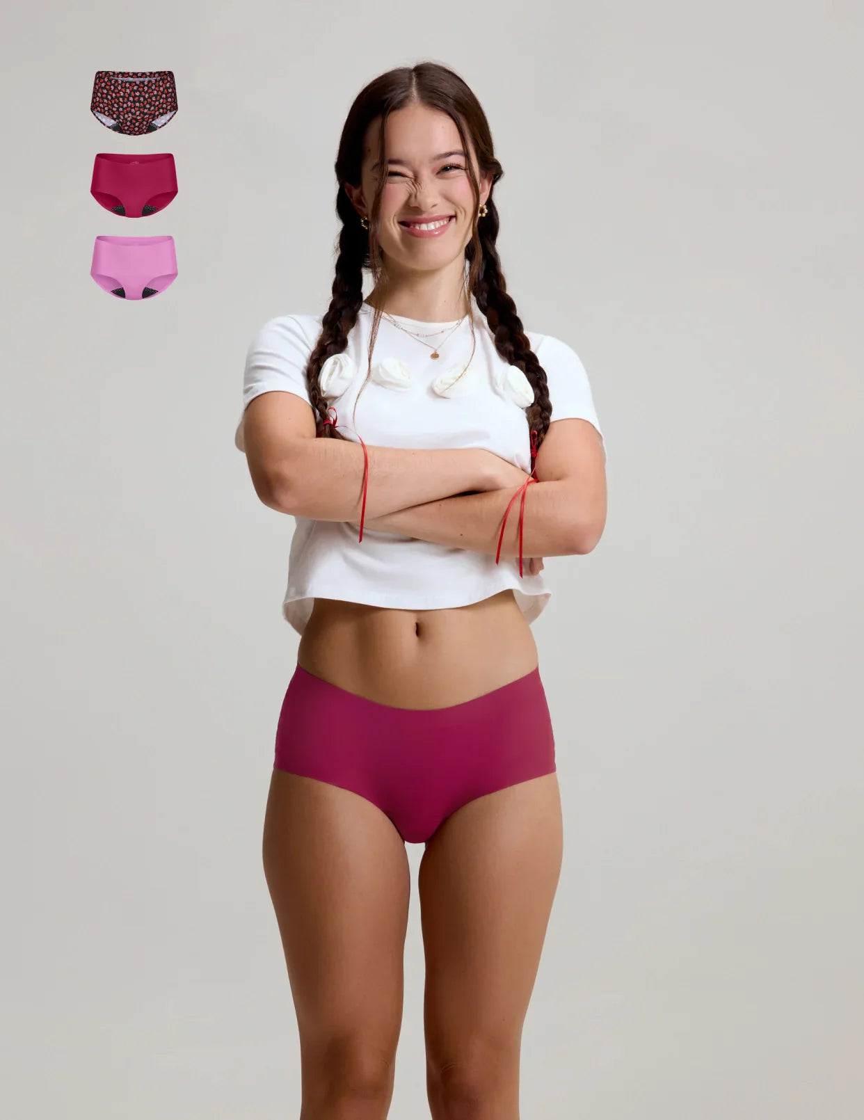 Teen Leakproof UltraThin No-Show Boyshort 3-Pack - Image 6