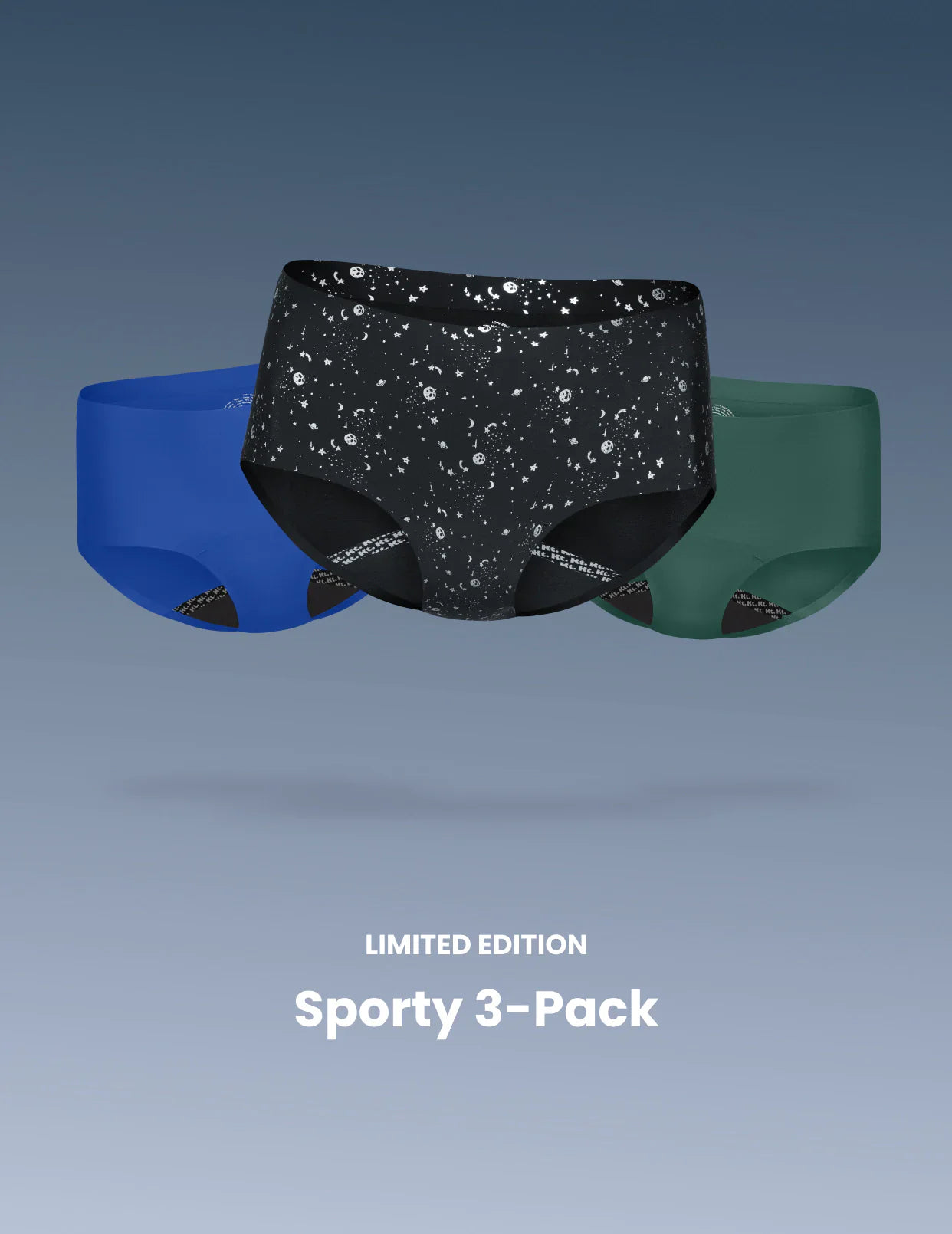 Teen Leakproof UltraThin No-Show Boyshort 3-Pack - Image 2