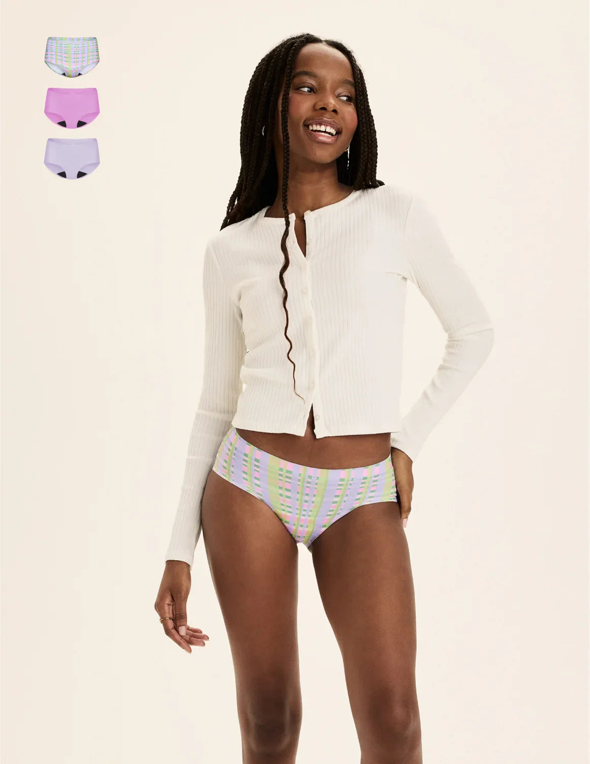Teen Light Leakproof No-Show Boyshort 3-Pack - Image 4