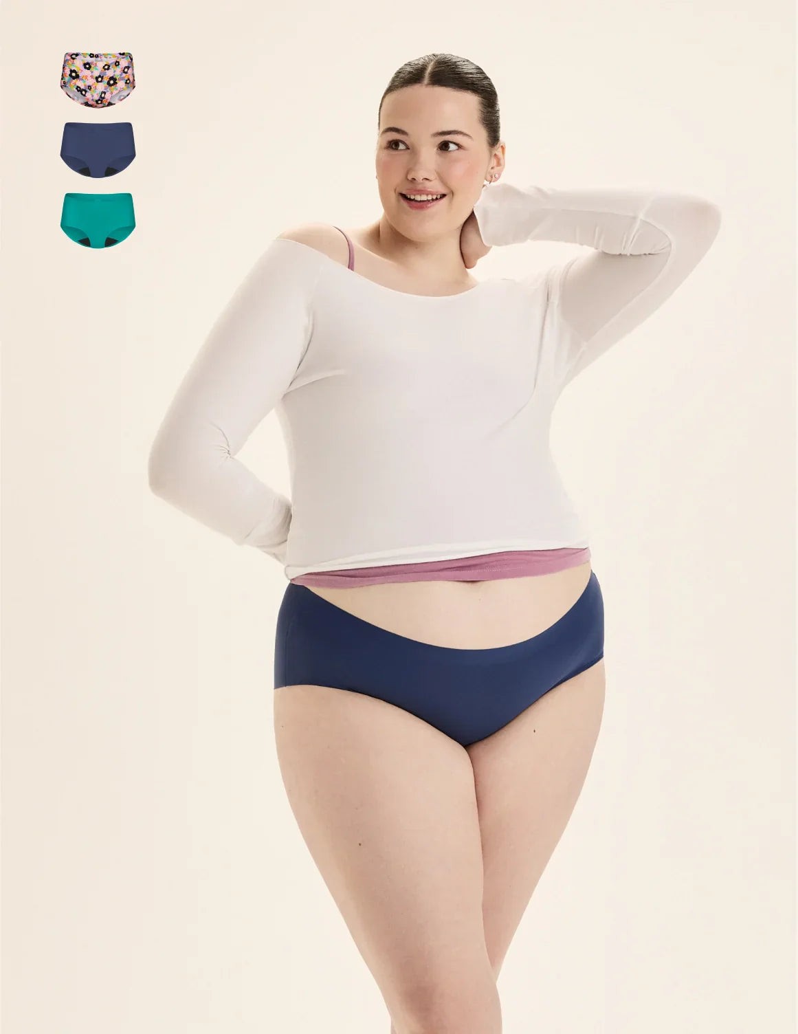 Teen Light Leakproof No-Show Boyshort 3-Pack - Image 19