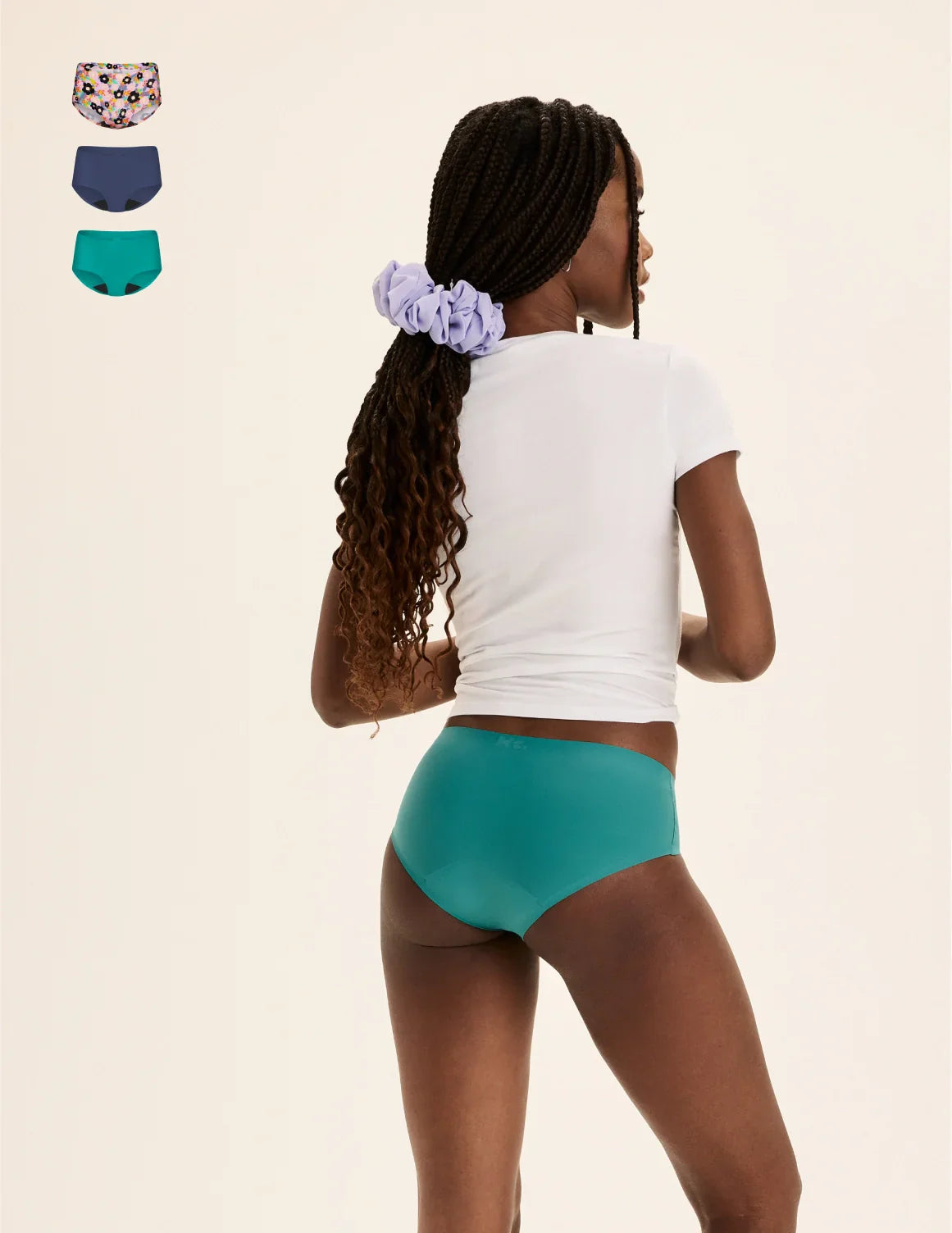 Teen Light Leakproof No-Show Boyshort 3-Pack - Image 30