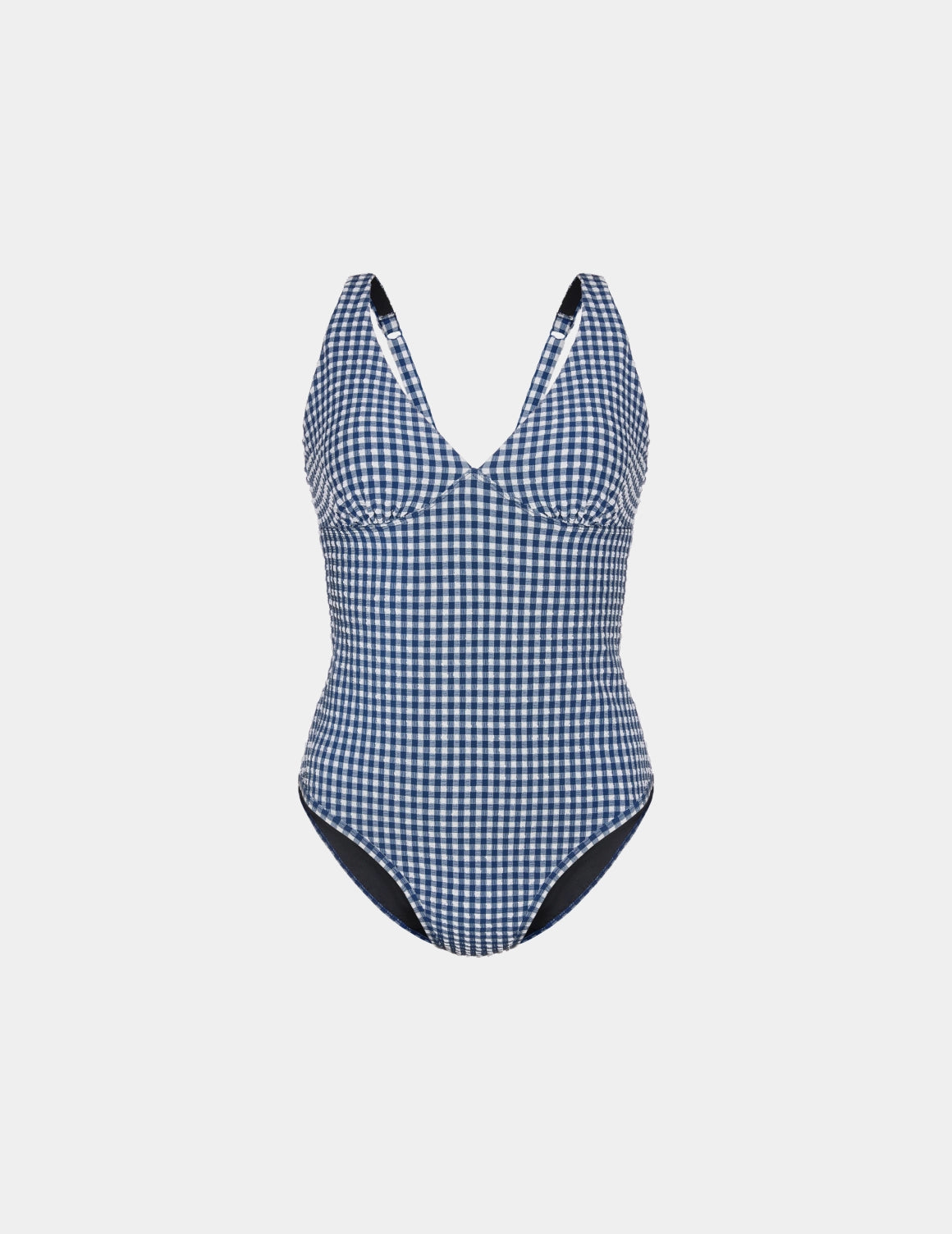 Leakproof Seersucker Sculpt Deep V One Piece Swimsuit - Image 2