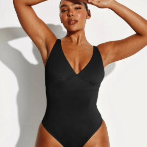Leakproof Deep V One Piece Swimsuit