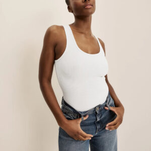 SculptRib™ Cotton Tank Bodysuit